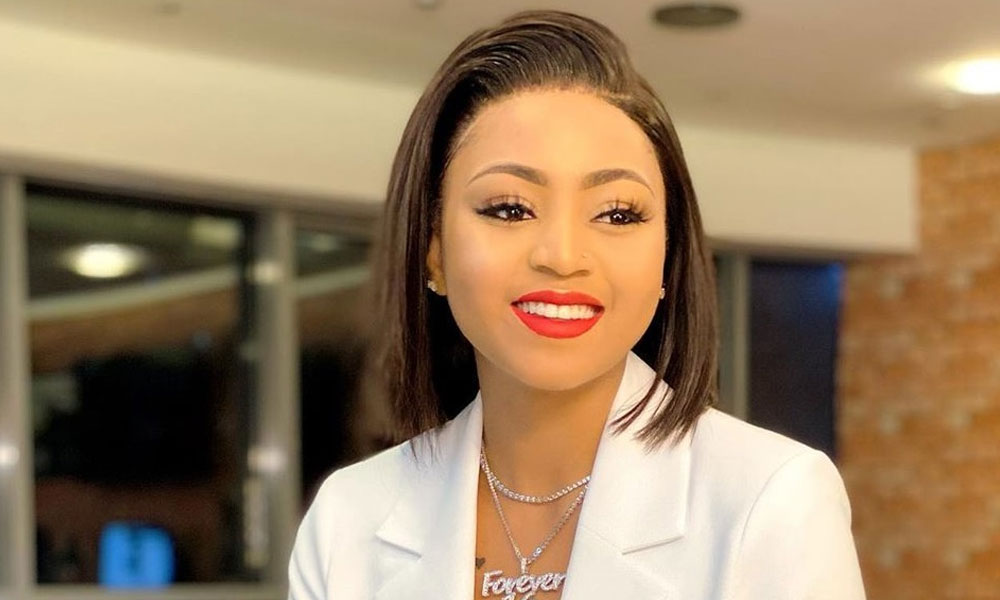 Regina Daniels Gets Son's Name Tatted On Her